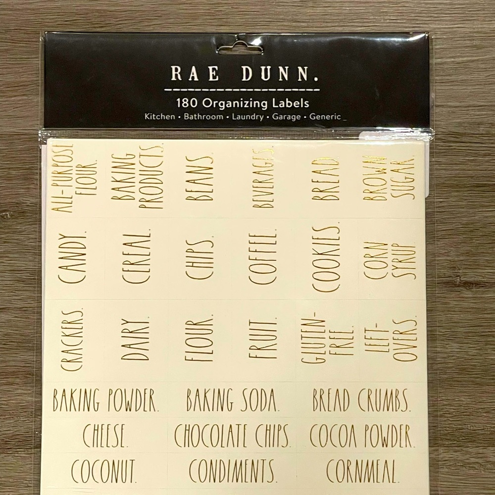 NEW❗️Gold Organizing Labels - RAE DUNN - NWT ✨